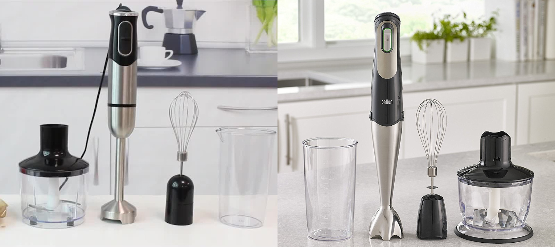  Braun MultiQuick 5 Maker and Hand Blender Patented Technology -  Powerful 350 Watt - Dual Speed - Includes Beaker, Whisk, 2-Cup Chopper,  Silicon Baby Food Freezer Tray, Spatula: Home & Kitchen
